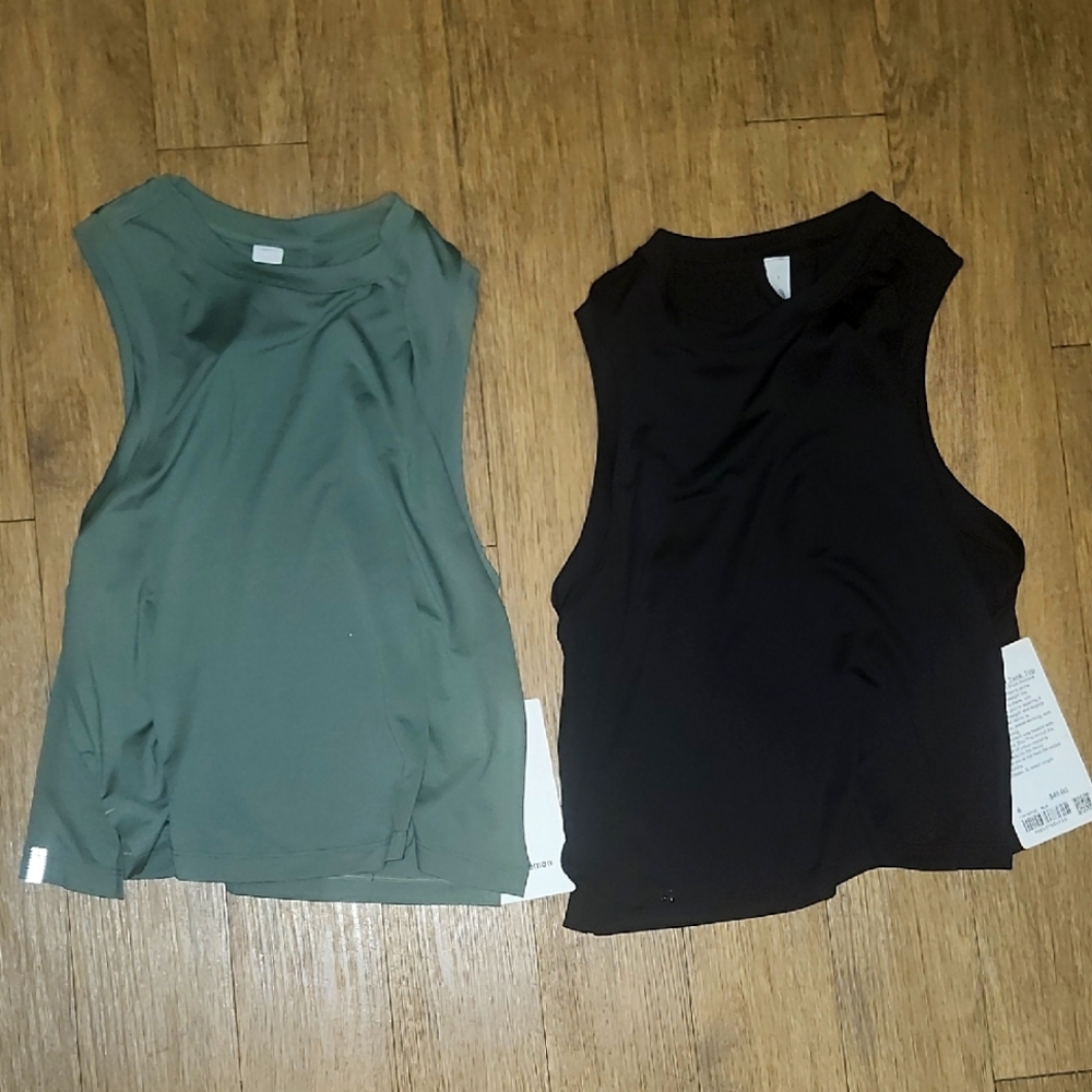 Lululemon Sleeveless Tops - Green and Black
